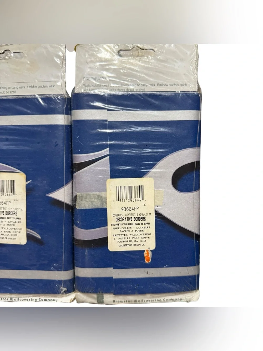 Designer Showcase Silver Flame Blue Background Decorative Borders 2 Packs
